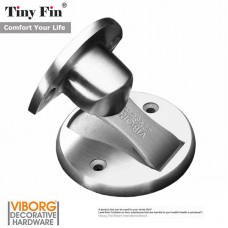 TinyFin Solid 304 Stainless Steel Casting Strong Magnetic Doorstop Floor Mounted 666389549402  173207104731